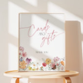 Liebe der Wildblume in Blütenschmetterlingskarten Sockelschild