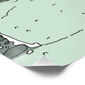 Liebe der winterlichen Wildnis Poster (Ecke)