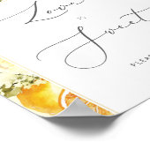 Liebe der Zitrone ist ein Süßposter Poster (Ecke)