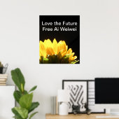 " Liebe der Zukunft - Freie Ai Weiwei " Große Plak Poster (Heimbüro)
