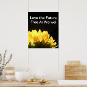 " Liebe der Zukunft - Freie Ai Weiwei " Große Plak Poster (Küche)