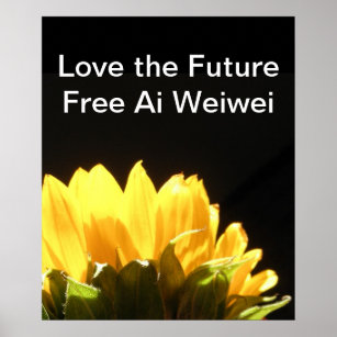 " Liebe der Zukunft - Freie Ai Weiwei " Große Plak Poster