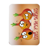 Liebe der Zwiebeln Premium Magnet (Vertikal)