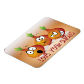 Liebe der Zwiebeln Premium Magnet (Linke Seite)