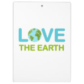 Liebe der Zwischenablage zum Earth Earth Day Klemmbrett (Rückseite)