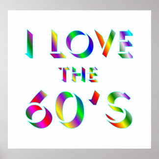 Liebe des 60er-Posters Poster