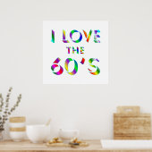 Liebe des 60er-Posters Poster (Küche)