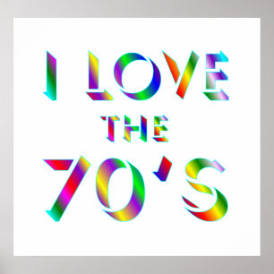 Liebe des 70er-Poster Poster