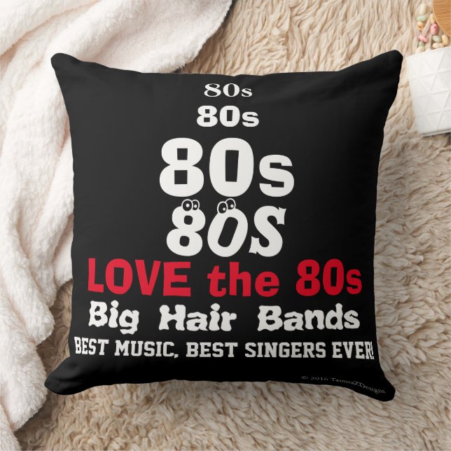 Liebe des 80er Music Reversible Pillow Kissen (Decke)