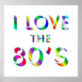 Liebe des 80er-Poster Poster (Vorne)