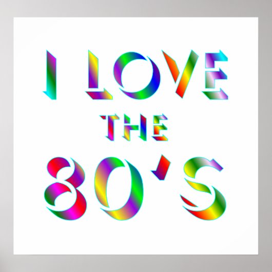 Liebe des 80er-Poster Poster (Vorne)