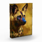 Liebe des Afrikanischen Wildhundes Fotoblock (Links)