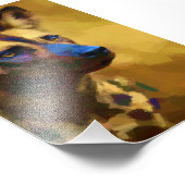 Liebe des Afrikanischen Wildhundes Fotodruck (Ecke)