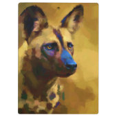 Liebe des Afrikanischen Wildhundes Klemmbrett (Rückseite)