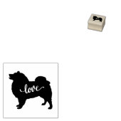 Liebe des amerikanischen Eskimo Hundes Gummistempel (Stempel)