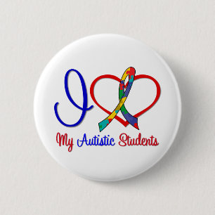 Liebe des Autismus-I meine autistischen Studenten Button