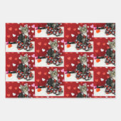 Liebe des Bandit - Katzenpapierblätter Geschenkpapier Set (Vorderseite 2)