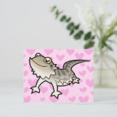 Liebe des bärtigen Drachen Postkarte (Stehend Vorderseite)