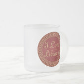 Liebe des Bibliothekar-I mein Mattglastasse (VorderseiteRechts)