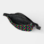 Liebe des Blumenbogens Herz Gemustert Bauchtasche (Offen)