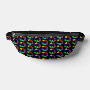 Liebe des Blumenbogens Herz Gemustert Bauchtasche