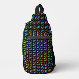 Liebe des Blumenbogens Herz Gemustert Crossbody Bag