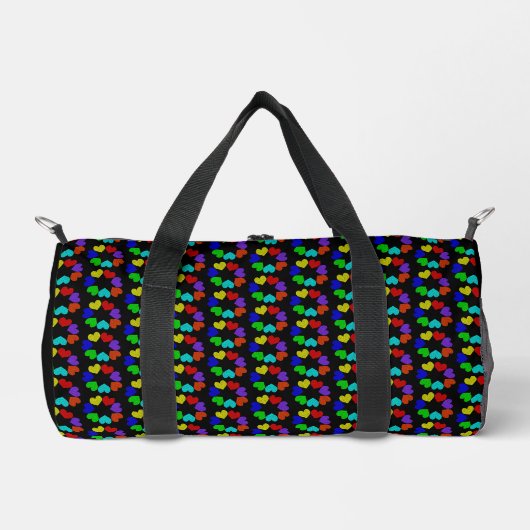 Liebe des Blumenbogens Herz Gemustert Duffle Bag (Vorderseite)