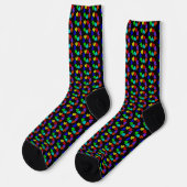 Liebe des Blumenbogens Herz Gemustert Socken (Linkes Detail)