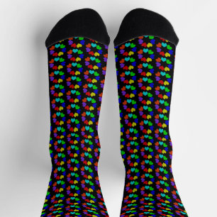 Liebe des Blumenbogens Herz Gemustert Socken