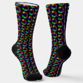 Liebe des Blumenbogens Herz Gemustert Socken (Gewinkelt)
