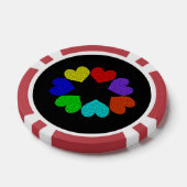Liebe des Blumenbogens Pokerchips (Einzeln)