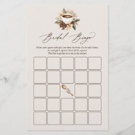 Liebe des Blumenkaffees ist Bridal Bingo Game
