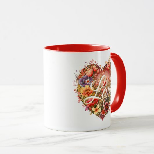 Liebe des Blumenkohls Tasse (VorderseiteRechts)