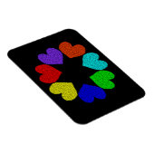 Liebe des Blumenragens Magnet (Rechte Seite)