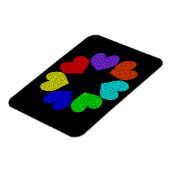 Liebe des Blumenragens Magnet (Linke Seite)