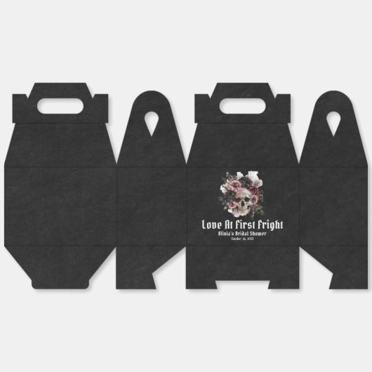 Liebe des Blumenschädels im ersten Brautparty Geschenkschachtel (Ungeklappt)