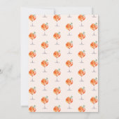 Liebe des Brautparty der First Spritz Advice Card Einladung (Rückseite)