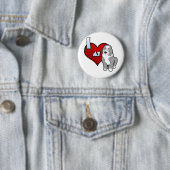 Liebe des Cartoon-I mein alter englischer Button (Beispiel)