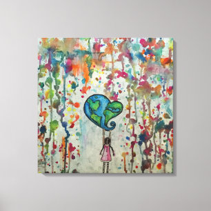 Liebe des Chaos erobern Abstrakte Canvas Print Leinwanddruck