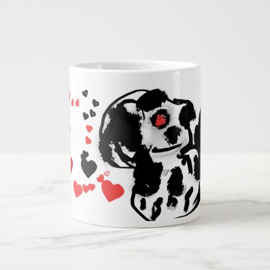 Liebe des Dalmatiners Jumbo-Tasse (Vorderseite)