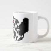 Liebe des Dalmatiners Jumbo-Tasse (Rechts)