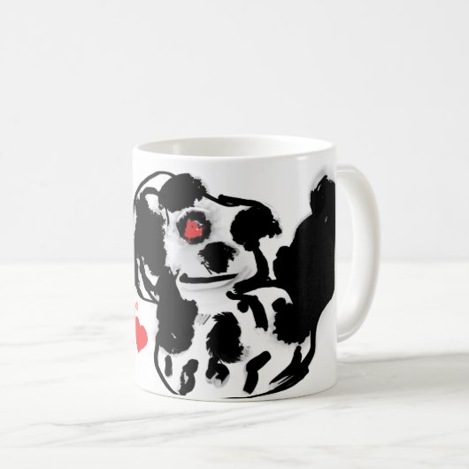 Liebe des Dalmatiners Kaffeetasse (VorderseiteRechts)
