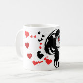 Liebe des Dalmatiners Kaffeetasse (Vorderseite Links)