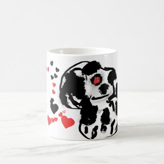 Liebe des Dalmatiners Kaffeetasse (Mittel)