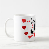 Liebe des Dalmatiners Kaffeetasse (Links)