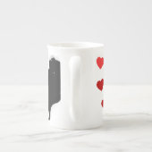 Liebe des Dalmatiners Porzellantasse (Rückseite)