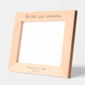 Liebe des Datums der Kindnamen Geätzte Rahmen (Links)