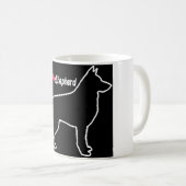 Liebe des deutschen Schäferhirds Kaffeetasse (VorderseiteRechts)