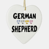 Liebe des deutschen Schäferhirds Keramikornament (Rechts)