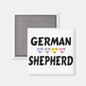 Liebe des deutschen Schäfermagneten Magnet (Vorderseite/Rückseite)